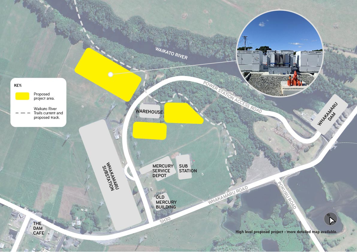 Mercury Whakamaru Energy Hub Proposed Project Map