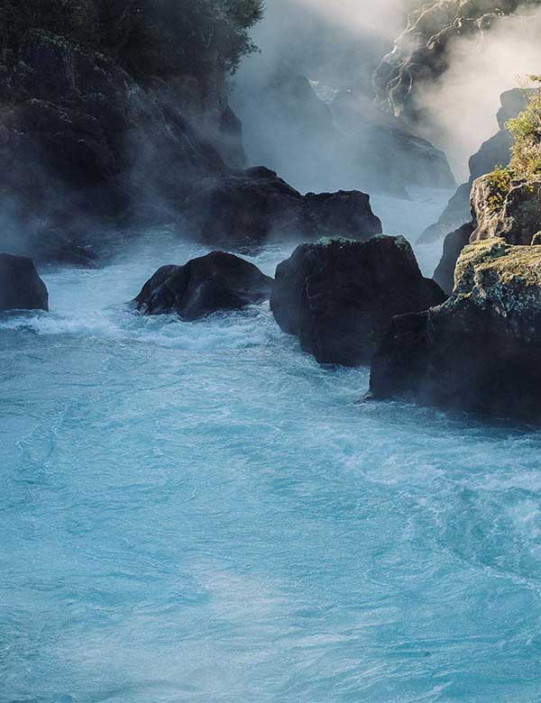 Aratiatia rapids on the Waikato River near Mercury's Aratiatia hydro power station