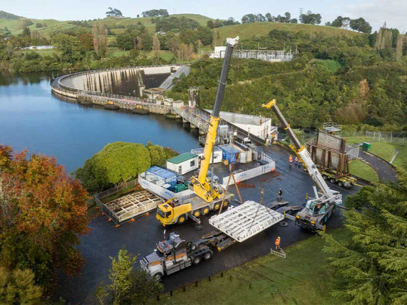 Mercury Karapiro Hydro Station Dam