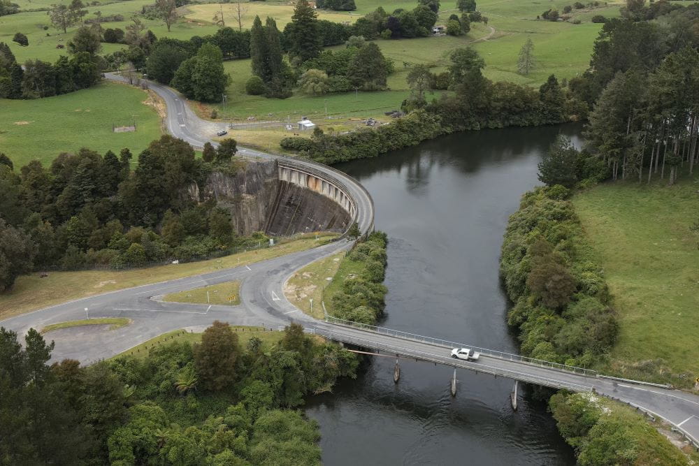 Ariel photo of Arapuni Dam