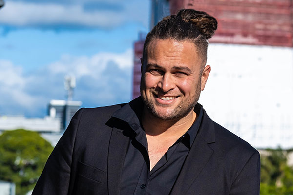 A man smiling at the camera.