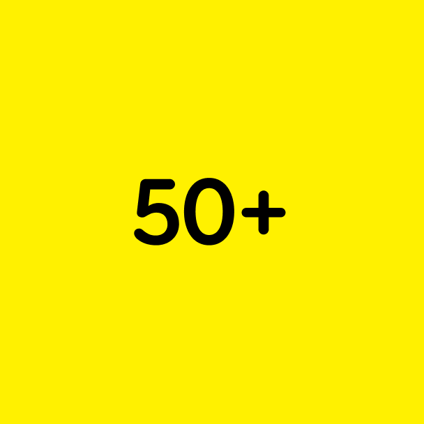 50+.