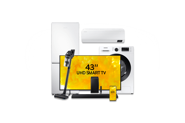 Image of Samsung appliances including a 43